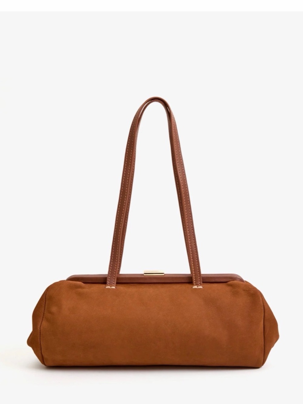 Clare V Yvette baguette in hazelnut suede - Picture 2 of 8